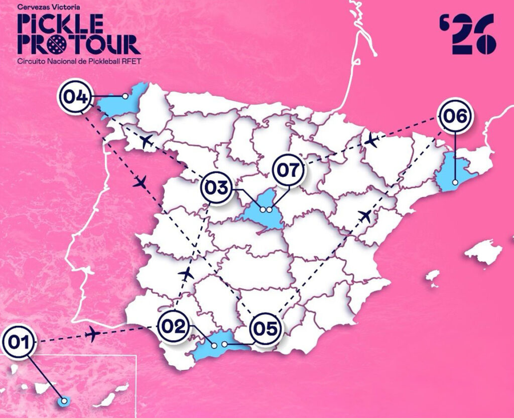 Dinkeando Pickle Pro Tour 2026 MAP