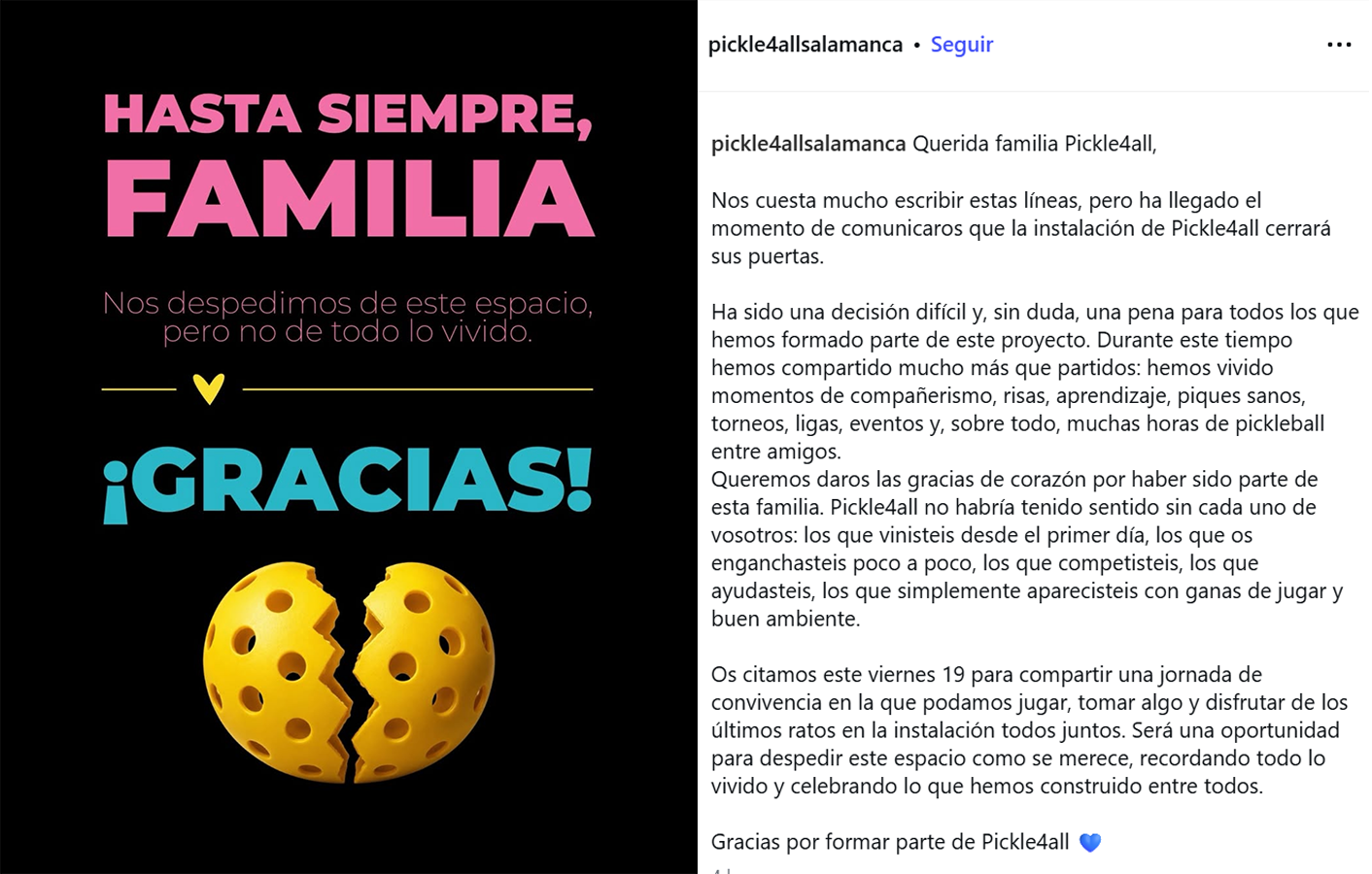 Comunicado Pickle4all Salamanca dinkeando